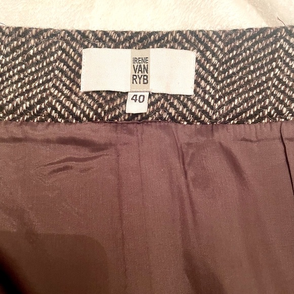 Brown Wool-blend Tweed Skirt - Picture 6 of 7